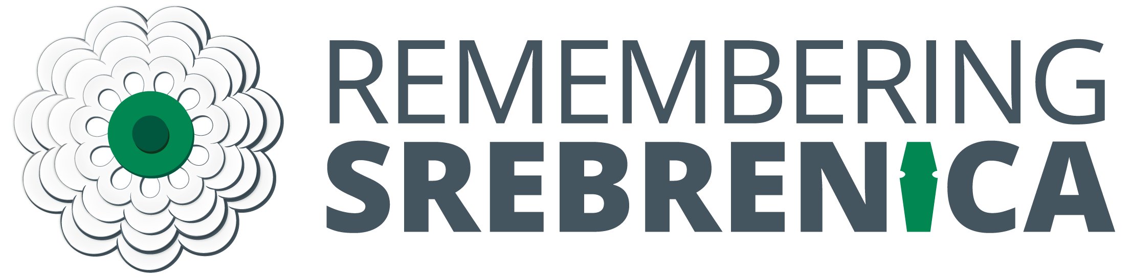 Logo for Remembering Srebrenica, UK